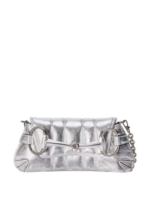 gucci silver chain bag|Gucci bag small chain.